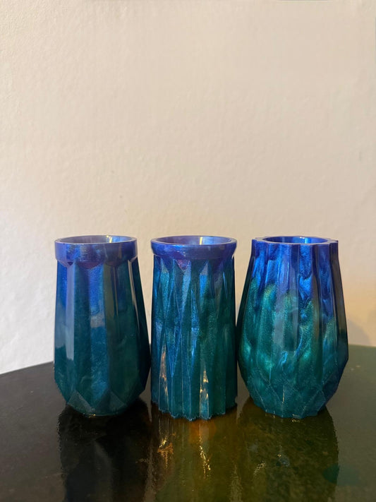 Epoxy vases